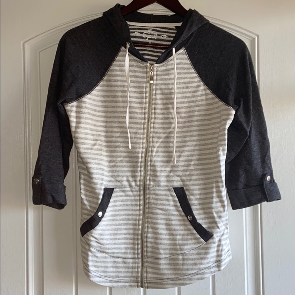 Striped Grey Sweatshirt